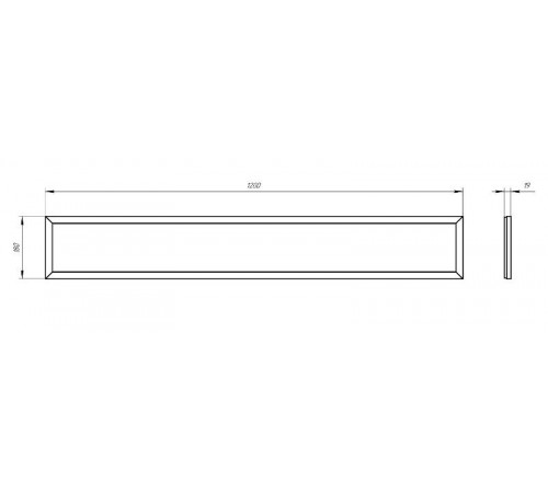 Светильник светодиодный универсальный SPO-7-50-6K-P 50Вт 4500Лм 6500К 1200х180х19 призма  Б0050652  ЭРА