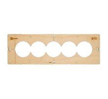 Шаблон для подрозетников c 5 отв. диам. 72 мм EKF Expert  sh-d72-5  EKF