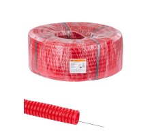 Труба гофрированная ПНД d 20 с зондом (100 м) легкая красная ТDM  SQ0413-0032  TDM