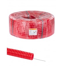 Труба гофрированная ПНД d 20 с зондом (100 м) легкая красная ТDM  SQ0413-0032  TDM