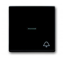 Клавиша для механизма 1-клавишного выкл./перекл./кнопки, с символом "ЗВОНОК", серия solo/future, цве антрацит  1751-0-2932   2CKA001751A2932  ABB