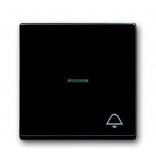 Клавиша для механизма 1-клавишного выкл./перекл./кнопки, с символом "ЗВОНОК", серия solo/future, цве антрацит  1751-0-2932   2CKA001751A2932  ABB