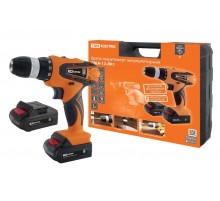 Дрель-шуруповерт акк. ДША-12-ЛК1 12 В, 1,3 А*ч Li-Ion 2 шт, 22 Нм, 0-1350 об/мин, кейс, "Гранит"  SQ1030-0202  TDM