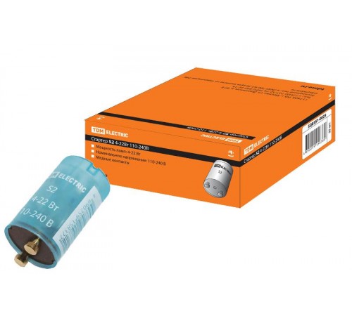 Стартер S2 4-22Вт 110-240В мед. контакты   SQ0351-0023  TDM