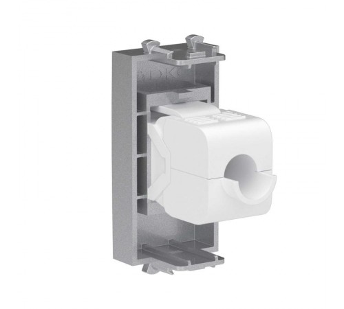 Компьютерная розетка RJ-45 без шторки модульная, кат.5е, "Avanti", "Закаленная сталь", 1 модуль  4404661  DKC