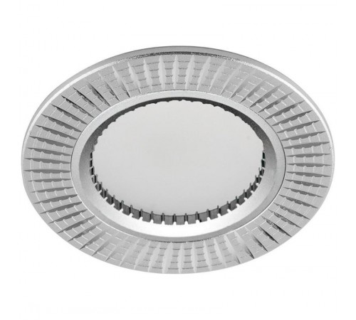 Светильник точечный встраиваемый под лампу GS-M369S MR16 50W G5.3 серебро  17933  FERON