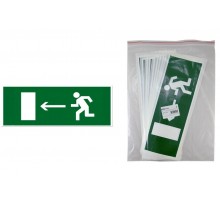 Знак "Направление к эвакуационному выходу налево" 350х124мм для ССА   SQ0817-0065  TDM
