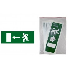 Знак "Направление к эвакуационному выходу налево" 350х124мм для ССА   SQ0817-0065  TDM