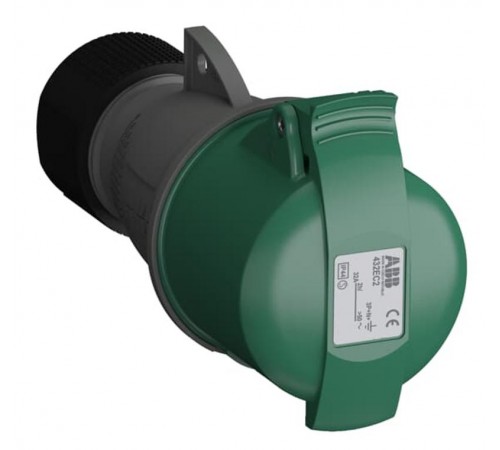 Розетка кабельная Easy&Safe 432EC2,32А,3P+N+E,IP44,2ч2CMA102047R1000 ABB