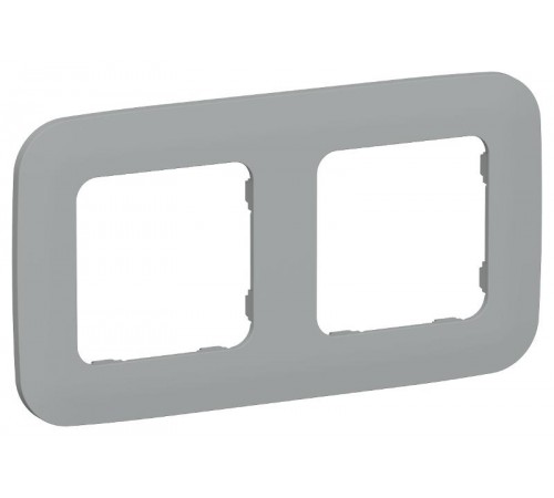 FLITE Artistic Рамка 2-ая РУ-2-А-ФлС серый  FI-M22-31-20-K03  IEK
