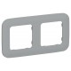 FLITE Artistic Рамка 2-ая РУ-2-А-ФлС серый  FI-M22-31-20-K03  IEK