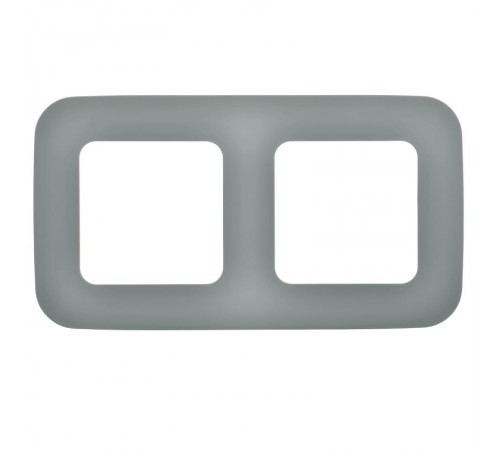 FLITE Artistic Рамка 2-ая РУ-2-А-ФлС серый  FI-M22-31-20-K03  IEK