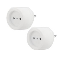 Набор тройников электрических Шар, 6 А, белый (2 шт./уп.)  11-1063-2  REXANT