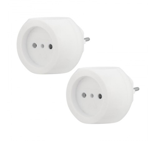 Набор тройников электрических Шар, 6 А, белый (2 шт./уп.)  11-1063-2  REXANT