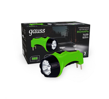 Фонарь ручной GFL105 7LED 60lm lead acid 700mAh LED 1/12/72  GF105  Gauss