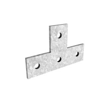 Пластина Т-образная №4 для СТРАТ профиля, толщ. 5,0 мм, гальван. цинк, 876135  ПЛТ-4-5,0-ЭЦ   Ostec