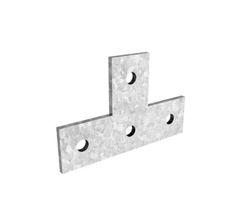 Пластина Т-образная №4 для СТРАТ профиля, толщ. 5,0 мм, гальван. цинк, 876135  ПЛТ-4-5,0-ЭЦ   Ostec