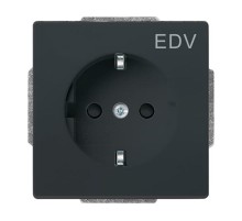 Розетка SCHUKO 16А 250В c шторками, с маркировкой ""EDV"", Future/Axcent/Carat/Династия, антрацит"  2CKA002013A5266  ABB