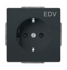 Розетка SCHUKO 16А 250В c шторками, с маркировкой ""EDV"", Future/Axcent/Carat/Династия, антрацит"  2CKA002013A5266  ABB