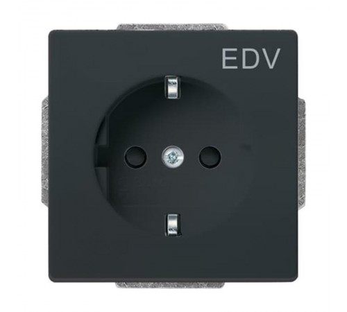 Розетка SCHUKO 16А 250В c шторками, с маркировкой ""EDV"", Future/Axcent/Carat/Династия, антрацит"  2CKA002013A5266  ABB