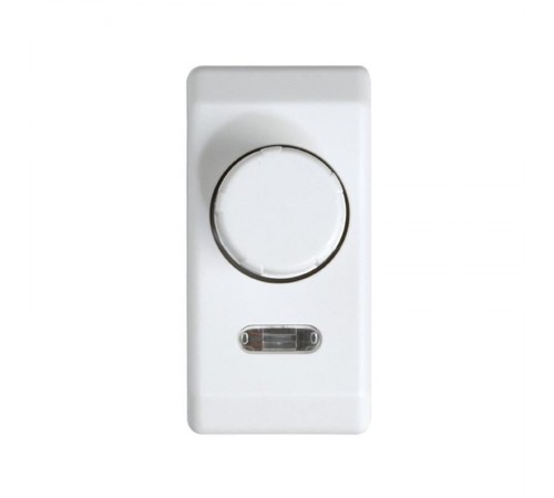 Simon 27 Светорегулятор проходной поворотно-нажимной, 40-500Вт, (лампы накаливания+галоген), узкий модуль, S2  27313-34  Simon