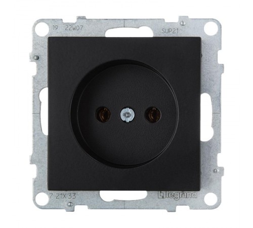 SUNO Силовая розетка 2К 16А 250В. Винтовые зажимы. Цвет "Антрацит"  721433  Legrand
