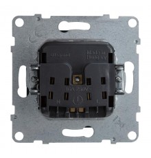 SUNO Силовая розетка 2К 16А 250В. Винтовые зажимы. Цвет "Антрацит"  721433  Legrand