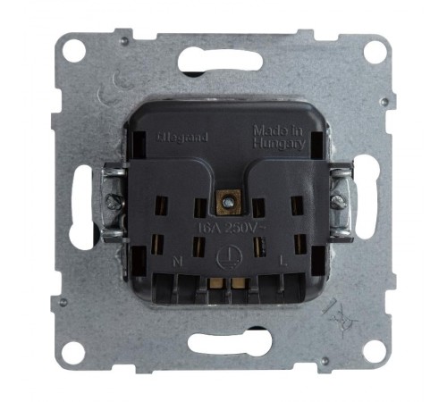 SUNO Силовая розетка 2К 16А 250В. Винтовые зажимы. Цвет "Антрацит"  721433  Legrand