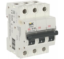 Выключатель автоматический трехполюсный M06N 3P B 40А 6кА ARMAT  AR-M06N-3-B040  IEK