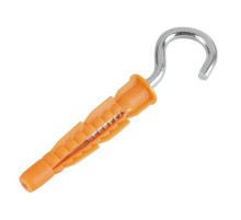 Шуруп-полукольцо 5х40 с универсальным дюбелем 8,0х51 (2шт) - пакет  114329  Tech-KREP