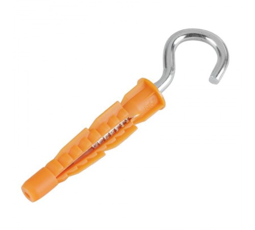 Шуруп-полукольцо 5х40 с универсальным дюбелем 8,0х51 (2шт) - пакет  114329  Tech-KREP