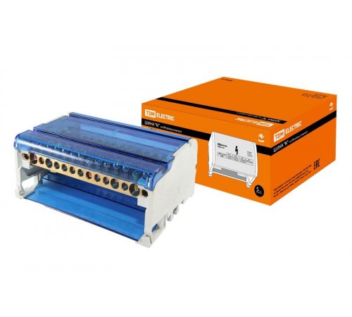 Шина "N" нулевая на DIN-рейку в корпусе 4х11групп   SQ0801-0010  TDM