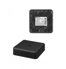 Коробка распаячная КР 75х75х20 ОП черная, IP40, инд. штрихкод TDM  SQ1401-0953  TDM