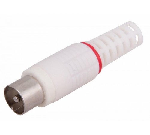 РАЗЪЁМ  штекер  TV  без пайки  Белый  05-2041-2  PROconnect