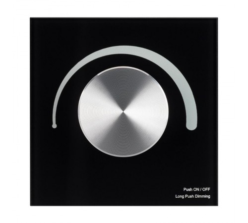 Панель SMART-P1-DIM-G-IN Black (3V, Rotary, 2.4G) (Arlight, IP20 Пластик, 5 лет)  033753  Arlight