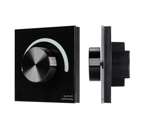 Панель SMART-P91-DIM-G-SUF Black (230V, Rotary, 2.4G) (arlight, Пластик)  028425  Arlight