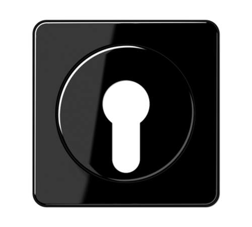 Крышка для выключателя с замком; черная  CD528SW  Jung