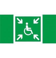 ПЭУ 019 МГН/Безопасная зона (256х144) PC-M /комплект, 2шт./ ATOM SP пиктограмма  2502006170  Световые Технологии