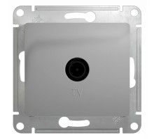 Glossa Алюминий TV Розетка проходная 4DB  GSL000392  SE