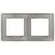 Рамка для розеток и выключателей ЭРА Серия 12 12-5002-16 на 2 поста, титан   Б0065737  ЭРА