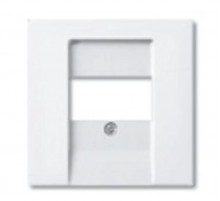 ABB Basic 55 Альп. белый Накладка аудиорозетки и ТЛФ/комп ТАЕ розеток  1724-0-4275   2CKA001724A4275  ABB