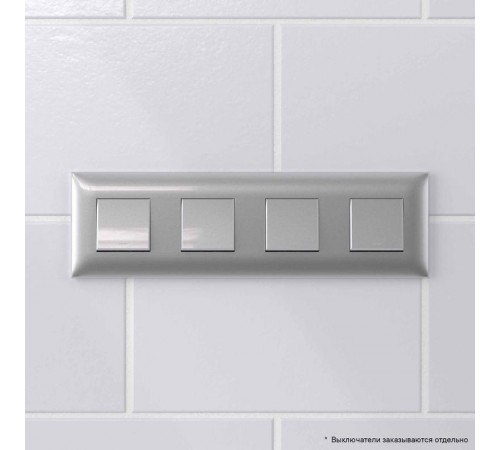 Рамка ARTLEBEDEV, "Avanti", "Закаленная сталь", 8 модуля  4404908  DKC