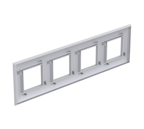 Рамка ARTLEBEDEV, "Avanti", "Закаленная сталь", 8 модуля  4404908  DKC