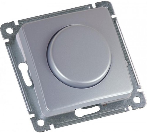 Светорегулятор (диммер) скрытой установки, поворотно-нажимного типа, механизм, цвет серебро  ДС-315-472-06  HEGEL