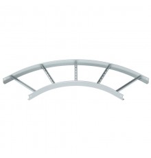 Угловая секция 90° лестничного лотка 60х400 мм R=500 мм (LB 90 640 R5 FS)  6211426  OBO Bettermann