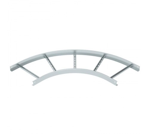 Угловая секция 90° лестничного лотка 60х400 мм R=500 мм (LB 90 640 R5 FS)  6211426  OBO Bettermann