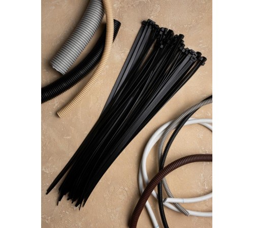 Хомут P6.6 стандартный (ч), 8.8x400 (100шт) FlexLock PROxima  plc-fl-ctsb-8.8x400  EKF