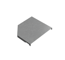 Крышка переходника правого 100-150 мм "ПЛЮС"  KPDplus100-150-R   КМ-профиль