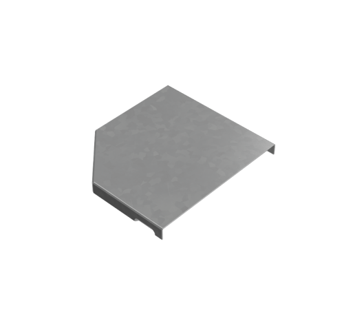 Крышка переходника правого 100-150 мм "ПЛЮС" HD  KPDplus100-150-R HD   КМ-профиль