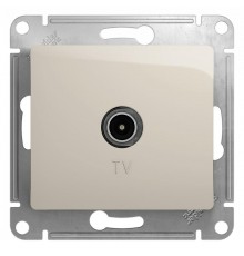 Glossa Молочный Розетка TV оконечная 1DB  GSL000991  SE